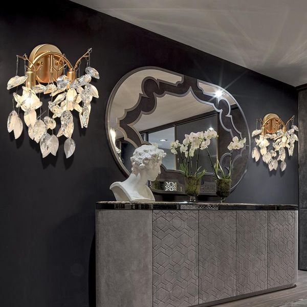 modern crystal wall lamp lights bedroom bathroom wall sconce living room bedside lamp dining room home decorative light
modern crystal wall lamp lights bedroom bathroom wall sconce living room bedside lamp dining room home decorative light