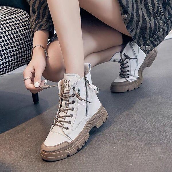 boots woman zipper ankle 2021 autumn winter women solid color ladies lacing platform female fashion outdoor walking, Black
boots woman zipper ankle 2021 autumn winter women solid color ladies lacing platform female fashion outdoor walking, Black