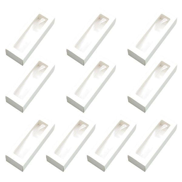 10pcs macaron pvc boxes with clear window paper packaging box cookie containers for home dessert shop (white paper, small)
10pcs macaron pvc boxes with clear window paper packaging box cookie containers for home dessert shop (white paper, small)