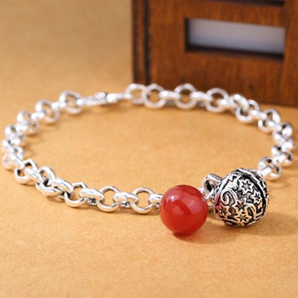 miuoxion creative retro bell red agate bracelet personality fashion jewelry for women feature namour charm gift all seasons, Golden;silver 
miuoxion creative retro bell red agate bracelet personality fashion jewelry for women feature namour charm gift all seasons, Golden;silver