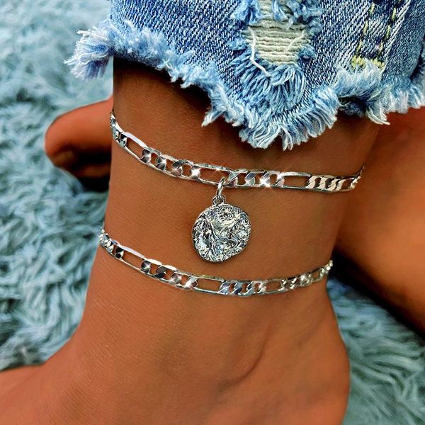 anklets 2pcs/set boho creative design 12 constellations coin female silver color chain anklet summer beach fashion foot jewelry, Red;blue
anklets 2pcs/set boho creative design 12 constellations coin female silver color chain anklet summer beach fashion foot jewelry, Red;blue