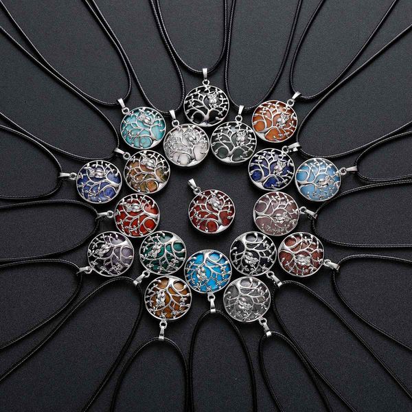 sterling silver owl tree of life gemstone pendant necklace with 18 inch chain round stones pendants for women and men
sterling silver owl tree of life gemstone pendant necklace with 18 inch chain round stones pendants for women and men