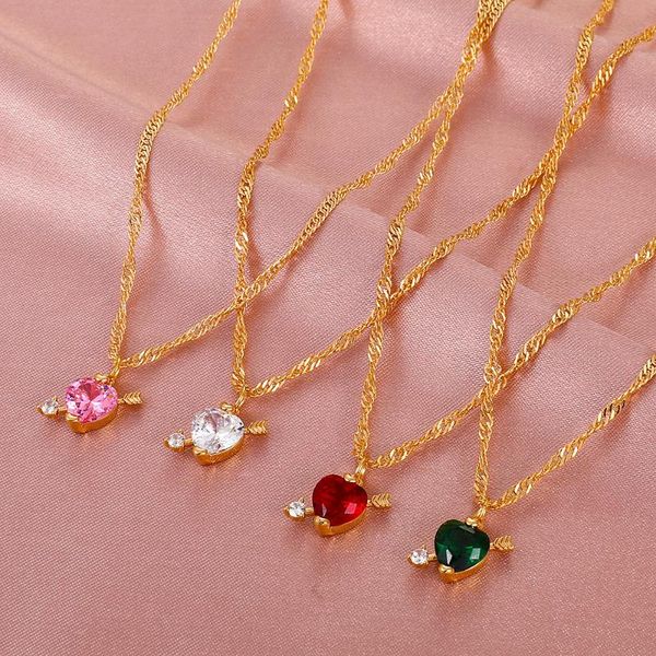 pendant necklaces vintage classic fashion crystal zircon love necklace for women korean simple one arrow through clavicle chain jewelry, Silver
pendant necklaces vintage classic fashion crystal zircon love necklace for women korean simple one arrow through clavicle chain jewelry, Silver