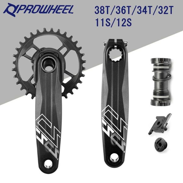 bike heels & chainwheels prowheel mtb bicycle crankset compatible 11s/12s direct mount 32/34/36/38t chainring crank 170mm weight 776g m
bike heels & chainwheels prowheel mtb bicycle crankset compatible 11s/12s direct mount 32/34/36/38t chainring crank 170mm weight 776g m