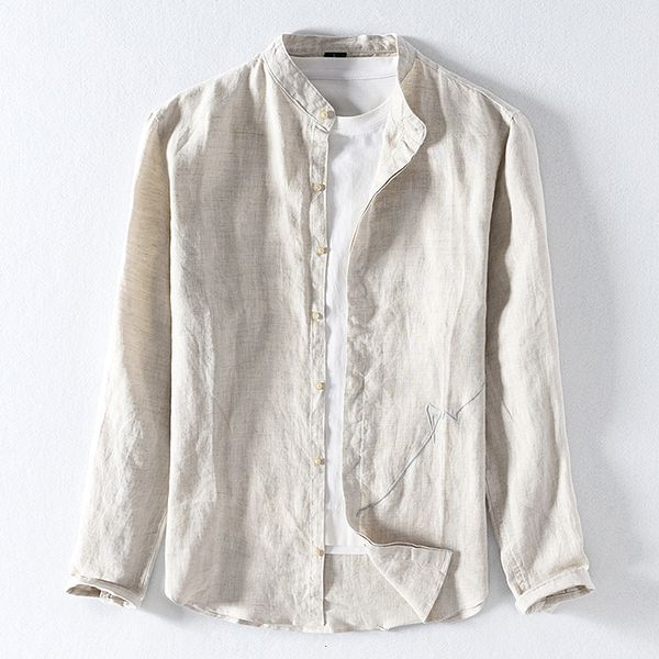 2021 new autumn stand collar long-sleeved linen casual embroidery shirts for men fashion breathable shirt mens chemise l09e, White
2021 new autumn stand collar long-sleeved linen casual embroidery shirts for men fashion breathable shirt mens chemise l09e, White