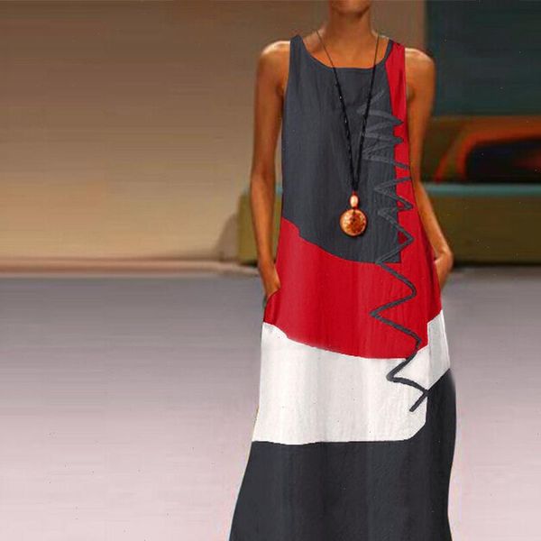 boho summer prin long maxi dress women tank sleeveless straps evening party beach dresses holiday wear sundress, Black;gray
boho summer prin long maxi dress women tank sleeveless straps evening party beach dresses holiday wear sundress, Black;gray