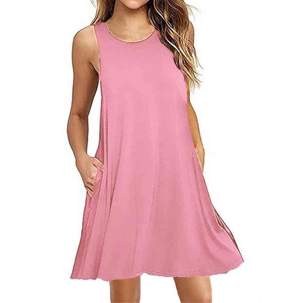 women autumn dress fashion solid pink dress ladies casual clothing sleeveless sundress mini short loose green gray pocket, Black;gray
women autumn dress fashion solid pink dress ladies casual clothing sleeveless sundress mini short loose green gray pocket, Black;gray
