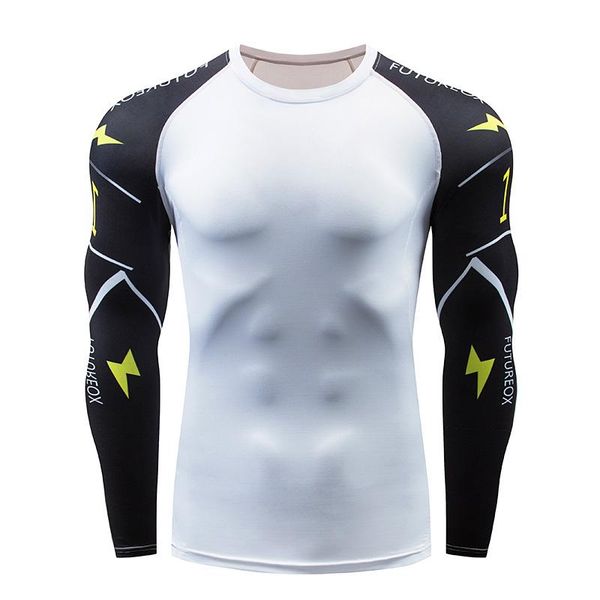 running jerseys high-elastic tights men's sports long-sleeved fitness basketball football quick-drying clothes compression shirt, Black;blue
running jerseys high-elastic tights men's sports long-sleeved fitness basketball football quick-drying clothes compression shirt, Black;blue