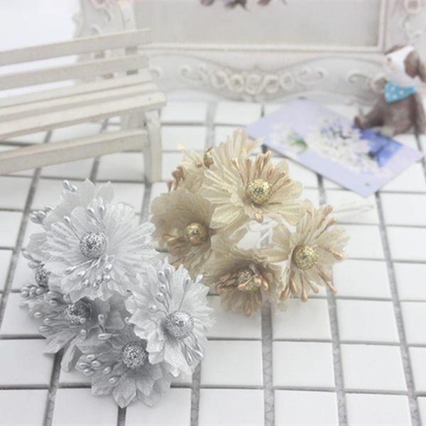 decorative flowers & wreaths 1 bundle diy hairware handmade metiral gold/silk daisy for wedding cloth decoration artificial fake handcraft
decorative flowers & wreaths 1 bundle diy hairware handmade metiral gold/silk daisy for wedding cloth decoration artificial fake handcraft