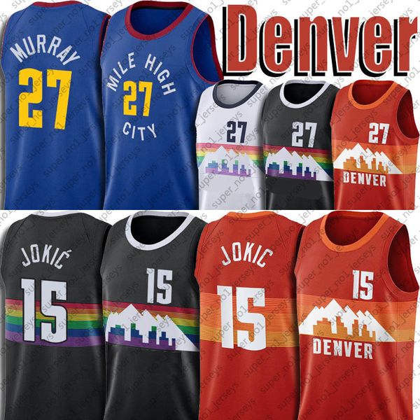 nikola 15 basketball jokic jersey jamal 27 murray jerseys 2021 season team red blue black white uniform, Black;red
nikola 15 basketball jokic jersey jamal 27 murray jerseys 2021 season team red blue black white uniform, Black;red