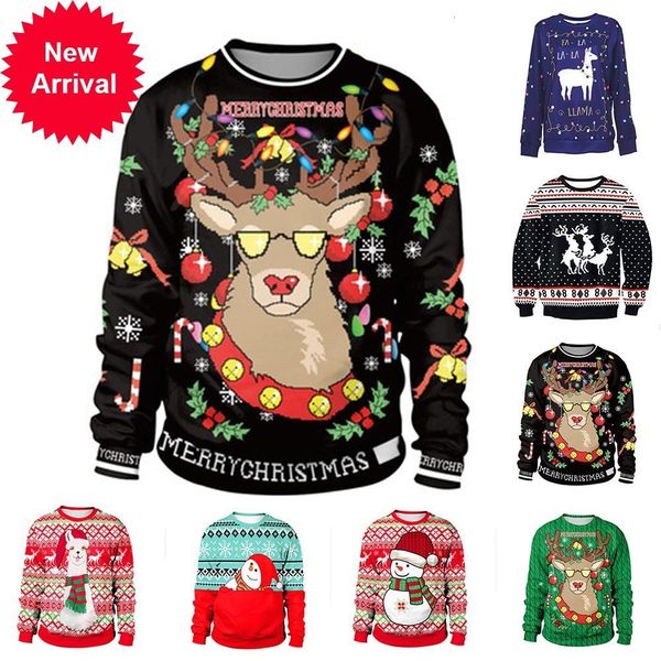 christmas sweater snowman for gift santa reindeer pullover womens mens 3d jerseys and sweaters autumn winter clothing, White;black
christmas sweater snowman for gift santa reindeer pullover womens mens 3d jerseys and sweaters autumn winter clothing, White;black
