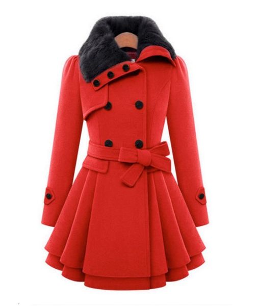 new and fashions thin women's wool double thick coat big female size wild winter 7ybm, Black
new and fashions thin women's wool double thick coat big female size wild winter 7ybm, Black
