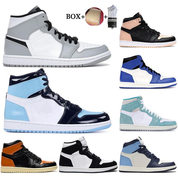 with box basketball shoes 1 1s jumpman mens sneakers game royal twist light smoke grey unc crimson tint high women trainers size 36-46
with box basketball shoes 1 1s jumpman mens sneakers game royal twist light smoke grey unc crimson tint high women trainers size 36-46