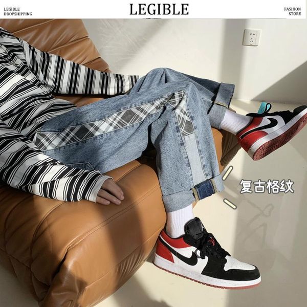 legible casual solid jeans mens 2021 autumn korean style fashion hip hop men's jeans loose denim pants men, Blue
legible casual solid jeans mens 2021 autumn korean style fashion hip hop men's jeans loose denim pants men, Blue