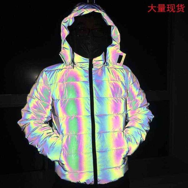 colorful reflective thickened coat men's and women's down cotton padded fashion bread clothes 2021 winter new, Black
colorful reflective thickened coat men's and women's down cotton padded fashion bread clothes 2021 winter new, Black