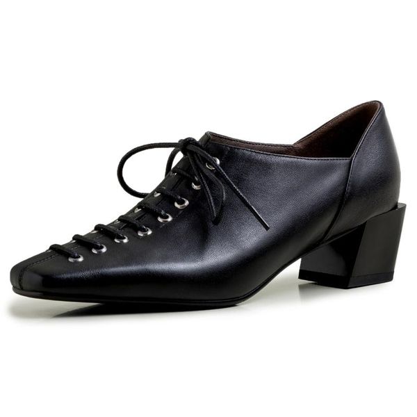 dress shoes 2021 spring women's genuine leather thick high heel cross strap lace-up pumps square toe ol style comfortable shoe women, Black
dress shoes 2021 spring women's genuine leather thick high heel cross strap lace-up pumps square toe ol style comfortable shoe women, Black