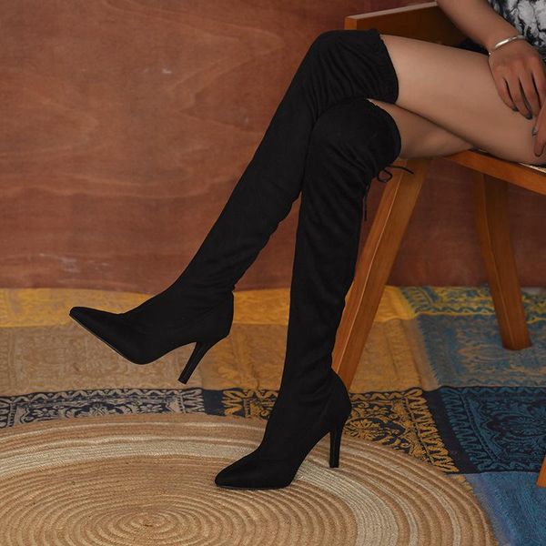 boots women pointed toe over the knee 2021 winter woman leopard thin high heel ladies lace up shoe female footwear big size, Black
boots women pointed toe over the knee 2021 winter woman leopard thin high heel ladies lace up shoe female footwear big size, Black
