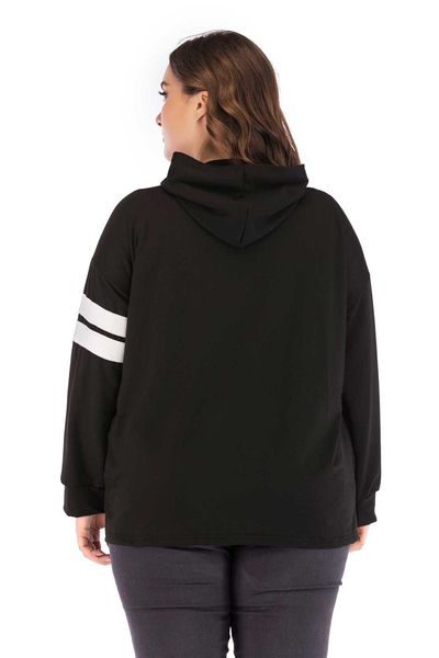 single-breasted hooded jacket, Black;brown