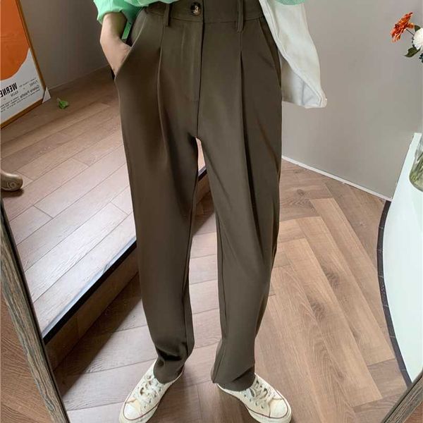 hzirip elegant formal high waist harem straight pants women bottom autumn ol solid fashion loose suit trousers female 211118, Black;white
hzirip elegant formal high waist harem straight pants women bottom autumn ol solid fashion loose suit trousers female 211118, Black;white