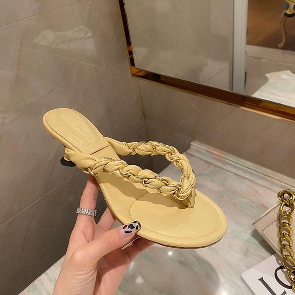sandals summer weave chain open toe shoes women slipper outdoor sandal ladies low heel sandy beach slides flip flop mujer, Black
sandals summer weave chain open toe shoes women slipper outdoor sandal ladies low heel sandy beach slides flip flop mujer, Black