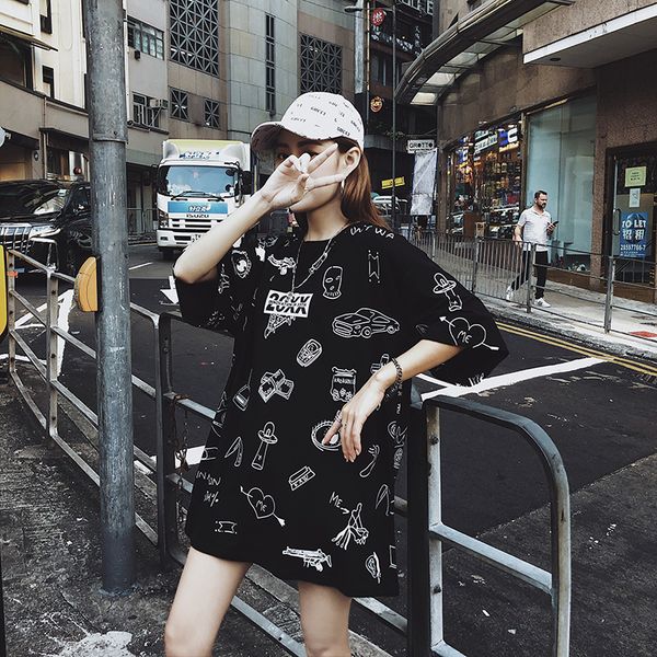new japanese 2021 street cartoon printing lady summer loose long korean kpop big-size shirt t schoolgirl streetwear 7j4c, White
new japanese 2021 street cartoon printing lady summer loose long korean kpop big-size shirt t schoolgirl streetwear 7j4c, White