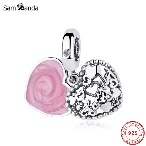 original 100% 925 sterling silver bead charm love makes a family pendant charms cz heart fit bracelets diy women jewelry q0531, Black
original 100% 925 sterling silver bead charm love makes a family pendant charms cz heart fit bracelets diy women jewelry q0531, Black