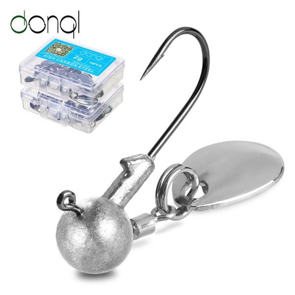 fishing hooks donql 5/10pcs lead jig head with metal spoon sequins weight 2g 4g fishhook for soft lure baits tackle
fishing hooks donql 5/10pcs lead jig head with metal spoon sequins weight 2g 4g fishhook for soft lure baits tackle