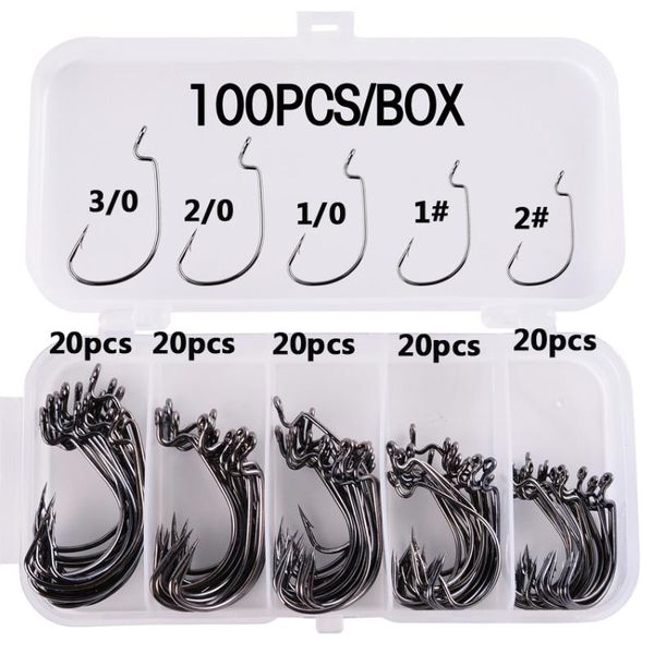 fishing hooks 100pcs/lot hook carbon steel wide crank offset fishhook for soft lure bass barbed carp tackle worm
fishing hooks 100pcs/lot hook carbon steel wide crank offset fishhook for soft lure bass barbed carp tackle worm