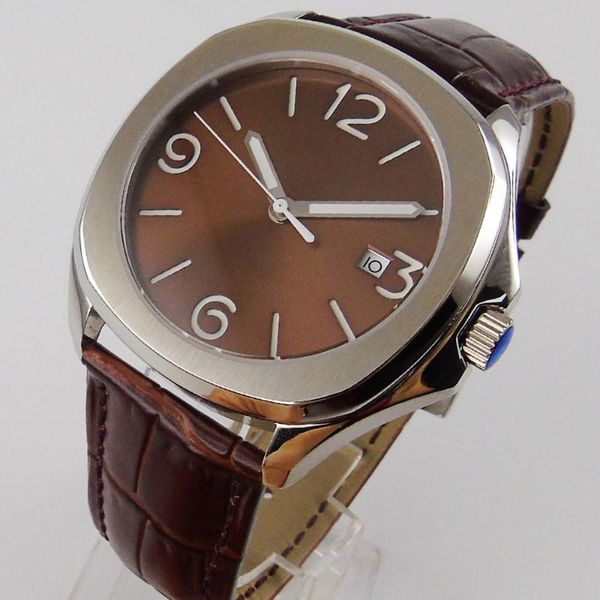 wristwatches 40mm miyota 8215 luxury square automatic wrist watch men sapphire glass ss bracelet waterproof brown dial, Slivery;brown
wristwatches 40mm miyota 8215 luxury square automatic wrist watch men sapphire glass ss bracelet waterproof brown dial, Slivery;brown