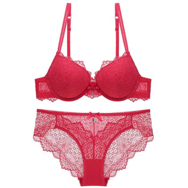 bras sets women push up lace lingerie set ladies underwear bra and panty floral briefs, Red;black
bras sets women push up lace lingerie set ladies underwear bra and panty floral briefs, Red;black