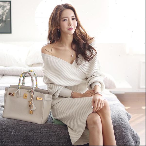 new arrival fashion women loose wild t shirt temperament casual solid warm knit pencil skirt outdoor comfortable thick women set, Gray
new arrival fashion women loose wild t shirt temperament casual solid warm knit pencil skirt outdoor comfortable thick women set, Gray