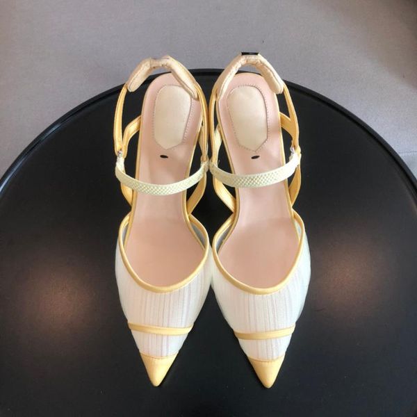 dress shoes early spring mesh gauze satin single pointed open heel high sandals thin women's, Black
dress shoes early spring mesh gauze satin single pointed open heel high sandals thin women's, Black
