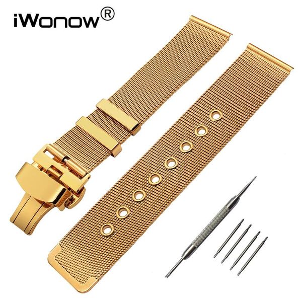 watch bands milanese watchband butterfly buckle strap 20mm 22mm universal band stainless steel belt wrist bracelet black gold silver, Black;brown
watch bands milanese watchband butterfly buckle strap 20mm 22mm universal band stainless steel belt wrist bracelet black gold silver, Black;brown