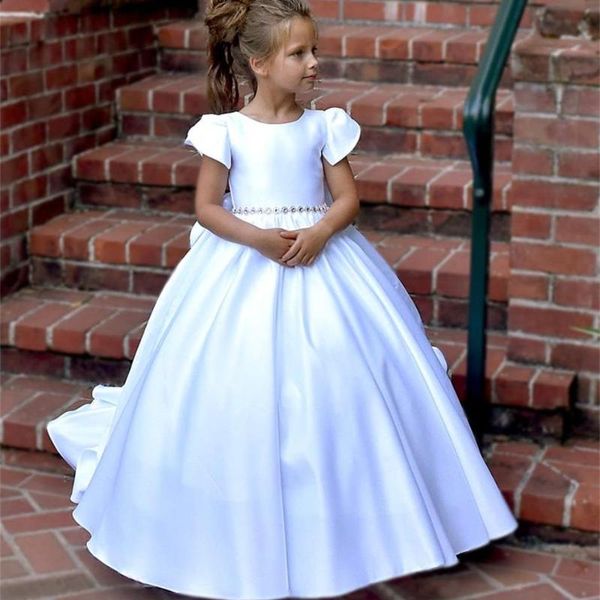 girl's dresses white flower girl for wedding crystal belt little girls birthday party pageant gown satin kids communion dress, Red;yellow
girl's dresses white flower girl for wedding crystal belt little girls birthday party pageant gown satin kids communion dress, Red;yellow