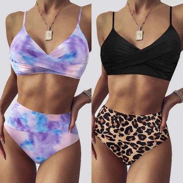 women's swimwear 2021 women bikini set push up lady high waist leopard split suit swimsuit female bather bathing femme, White;black
women's swimwear 2021 women bikini set push up lady high waist leopard split suit swimsuit female bather bathing femme, White;black