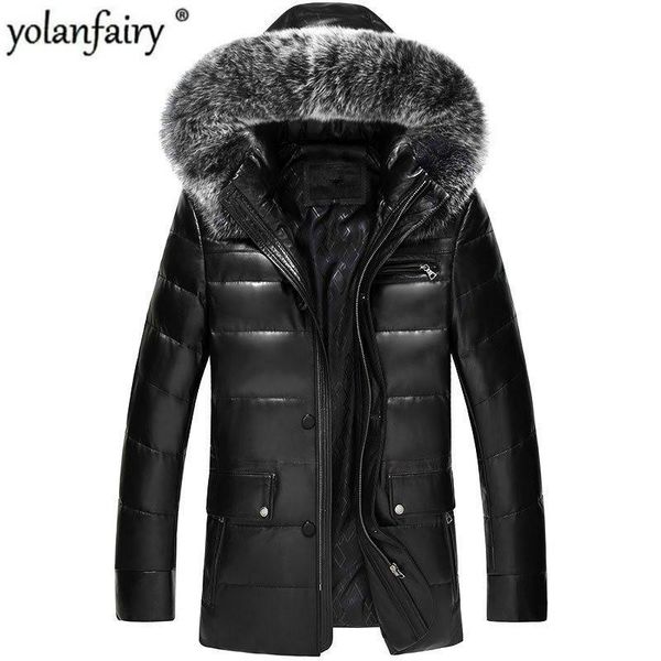 men's leather & faux yolanfairy genuine jacket men real sheepskin down coats autumn winter warm thick plus size parkas mc16c601 mf597, Black
men's leather & faux yolanfairy genuine jacket men real sheepskin down coats autumn winter warm thick plus size parkas mc16c601 mf597, Black