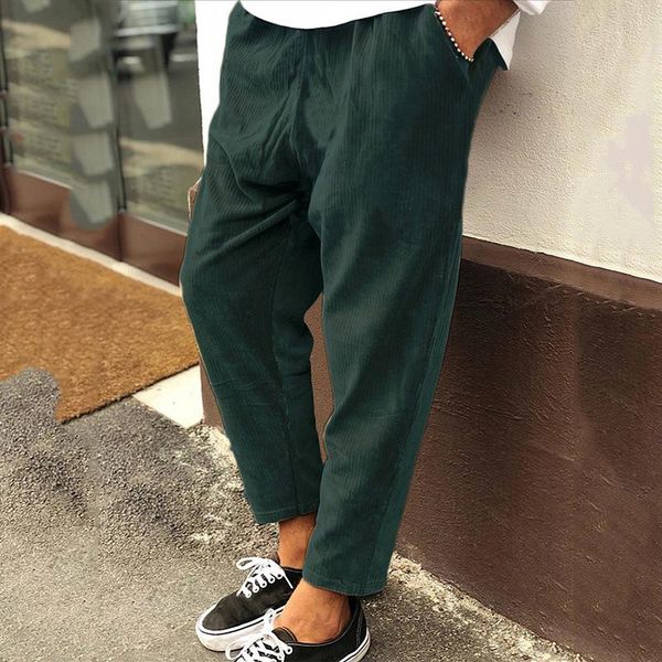 men's pants harajuku corduroy harem mens casual solid elastic waist long 2021 autumn winter simple trousers streetwears, Black
men's pants harajuku corduroy harem mens casual solid elastic waist long 2021 autumn winter simple trousers streetwears, Black