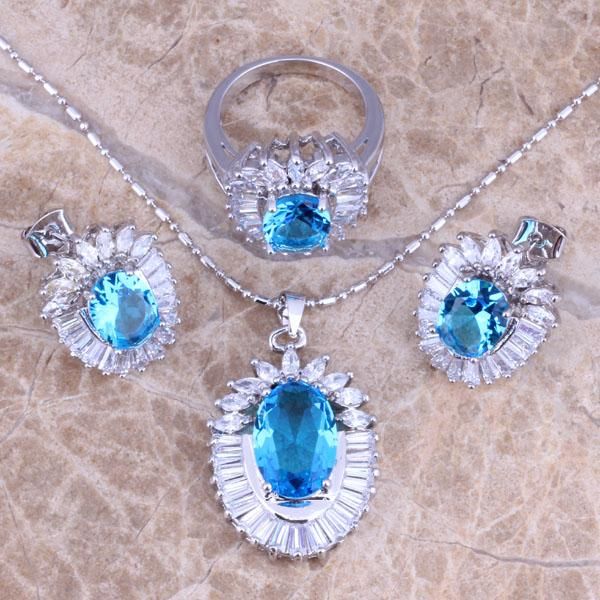 stylish sky blue cubic zirconia white cz silver plated jewelry sets earrings pendant ring size 6 / 7 / 8 9 10 s0408
stylish sky blue cubic zirconia white cz silver plated jewelry sets earrings pendant ring size 6 / 7 / 8 9 10 s0408