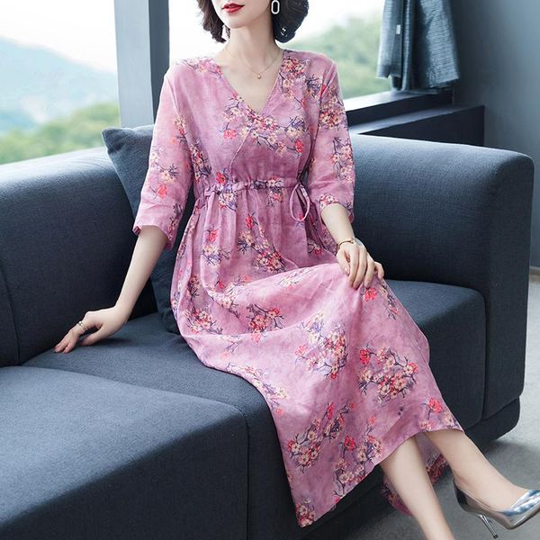 casual dresses 2021 summer pink floral cotton linen midi sundress vintage korea 3xl plus size elegant women beach bodycon party vestido, Black;gray
casual dresses 2021 summer pink floral cotton linen midi sundress vintage korea 3xl plus size elegant women beach bodycon party vestido, Black;gray