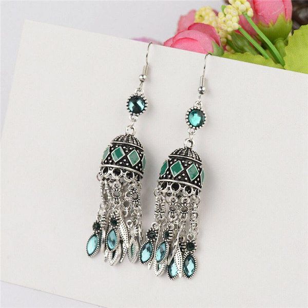 dangle & chandelier retro elegant women long tassel drop earrings rhinestone bohemian style classic jewelery gift, Silver
dangle & chandelier retro elegant women long tassel drop earrings rhinestone bohemian style classic jewelery gift, Silver