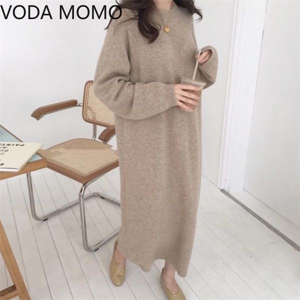women's sweaters o-neck long sleeve sweater dress women autumn winter oversize loose tunic knit pullovers casual knitted dresses, White;black
women's sweaters o-neck long sleeve sweater dress women autumn winter oversize loose tunic knit pullovers casual knitted dresses, White;black