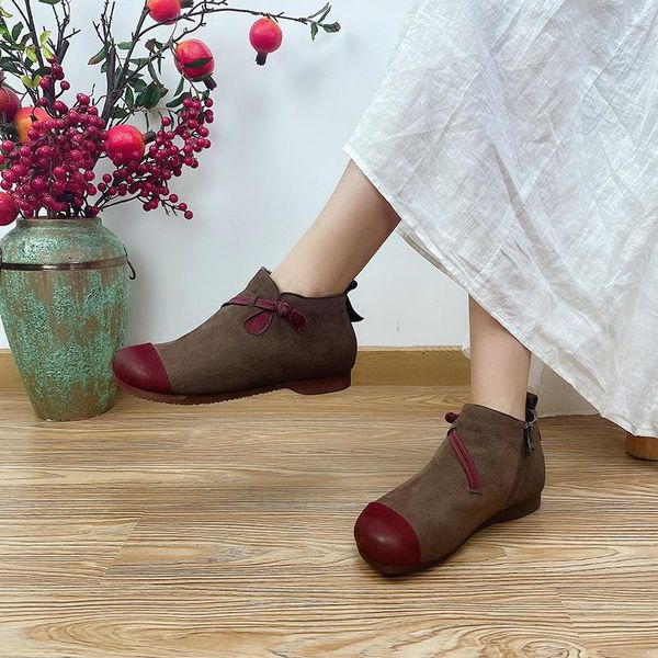 boots comfortable women genuine leather ankle autumn winter chinese style button plush flat ladies shoes botas mujer, Black
boots comfortable women genuine leather ankle autumn winter chinese style button plush flat ladies shoes botas mujer, Black