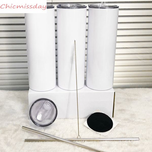 us stock 20oz 30oz sublimation blanks straight tumbler stainless steel blank white cup with lid metal straw cylinder water bottle coffee
us stock 20oz 30oz sublimation blanks straight tumbler stainless steel blank white cup with lid metal straw cylinder water bottle coffee