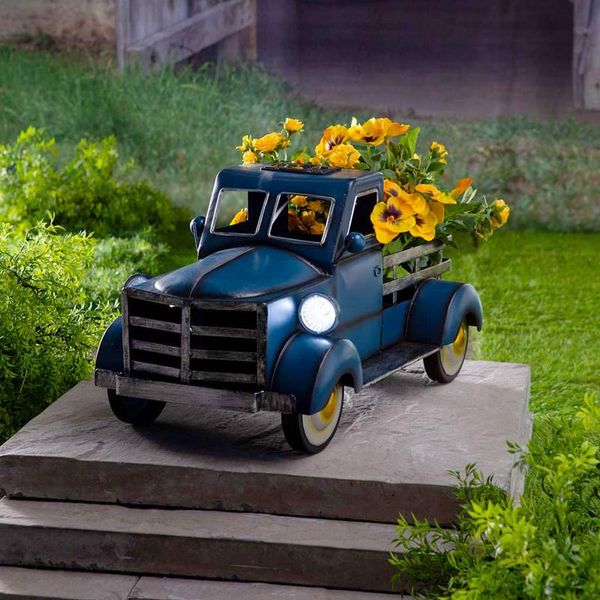 party favor garden vehicle model retro style solar pickup truck yard home decoration flower pot with car light creative gifts
party favor garden vehicle model retro style solar pickup truck yard home decoration flower pot with car light creative gifts