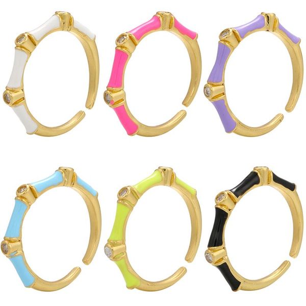 cluster rings zhukou gold color bamboo enamel ring for women summer dripping oil open party cz crystal jewelry wholesale vj230, Golden;silver
cluster rings zhukou gold color bamboo enamel ring for women summer dripping oil open party cz crystal jewelry wholesale vj230, Golden;silver