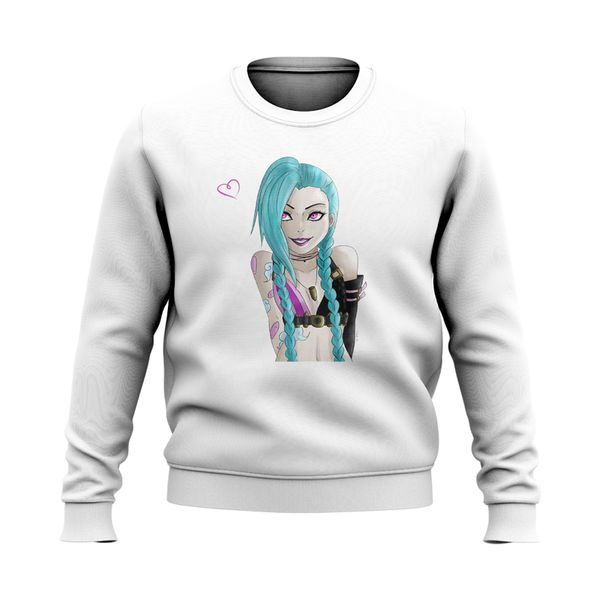 Sweater Jinx 3D printing lol shy girl pattern casual party style top round neck high quality autumn and winter sweater, Black
Sweater Jinx 3D printing lol shy girl pattern casual party style top round neck high quality autumn and winter sweater, Black