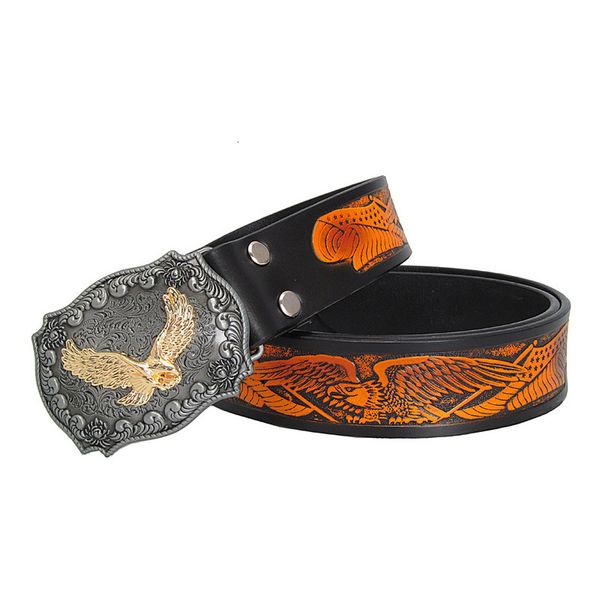 2021 new fashion casual leather belts eagle totem copper smooth buckle retro belt for men's 95ss, Black;brown
2021 new fashion casual leather belts eagle totem copper smooth buckle retro belt for men's 95ss, Black;brown