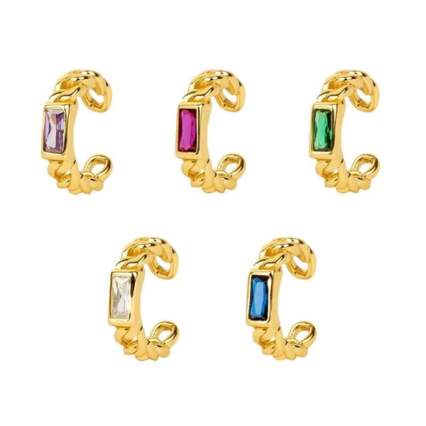 hoop & huggie fashion brilliant green crystal zircon earcuff no piercing fake cartilage earrings for women climbers clip on earring jewelry, Golden;silver
hoop & huggie fashion brilliant green crystal zircon earcuff no piercing fake cartilage earrings for women climbers clip on earring jewelry, Golden;silver