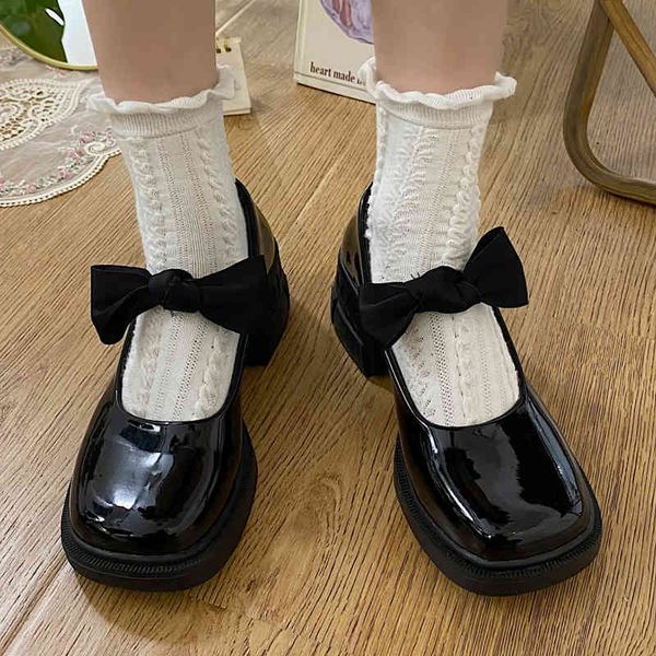 dress shoes rimocy sweet patent leather bow mary janes feminine jumping platform cosplay shoes woman square lolita style student un4i, Black
dress shoes rimocy sweet patent leather bow mary janes feminine jumping platform cosplay shoes woman square lolita style student un4i, Black
