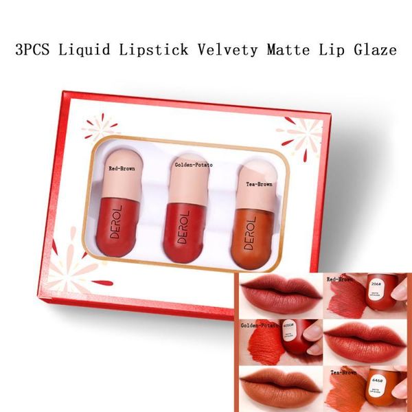 lip gloss 3pcs liquid lipstick velvety matte glaze silky light high color long-lasting waterproof lips make-up cosmetics tslm2
lip gloss 3pcs liquid lipstick velvety matte glaze silky light high color long-lasting waterproof lips make-up cosmetics tslm2